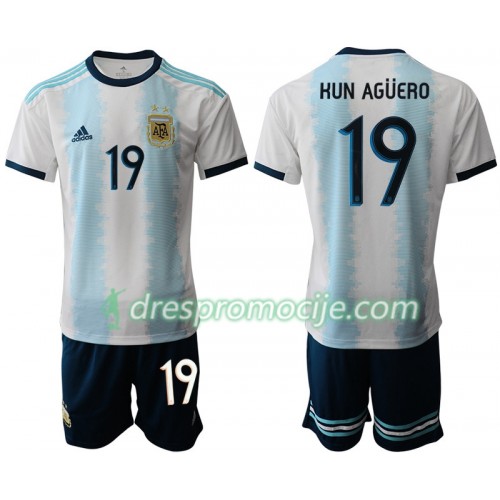 Argentina Dres Sergio Agüero 19 Dječji Domaći Copa América 2019 Kratkih Rukava Argentina Dres Sergio Agüero 19 Dječji Domaći Copa América 2019 Kratkih Rukava